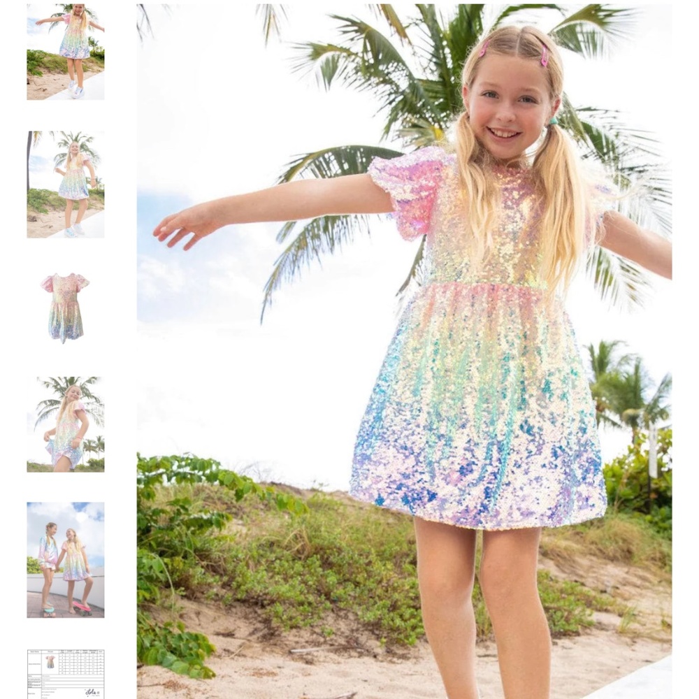 COPY - Lola and The Boys Sequin Ombré Dress